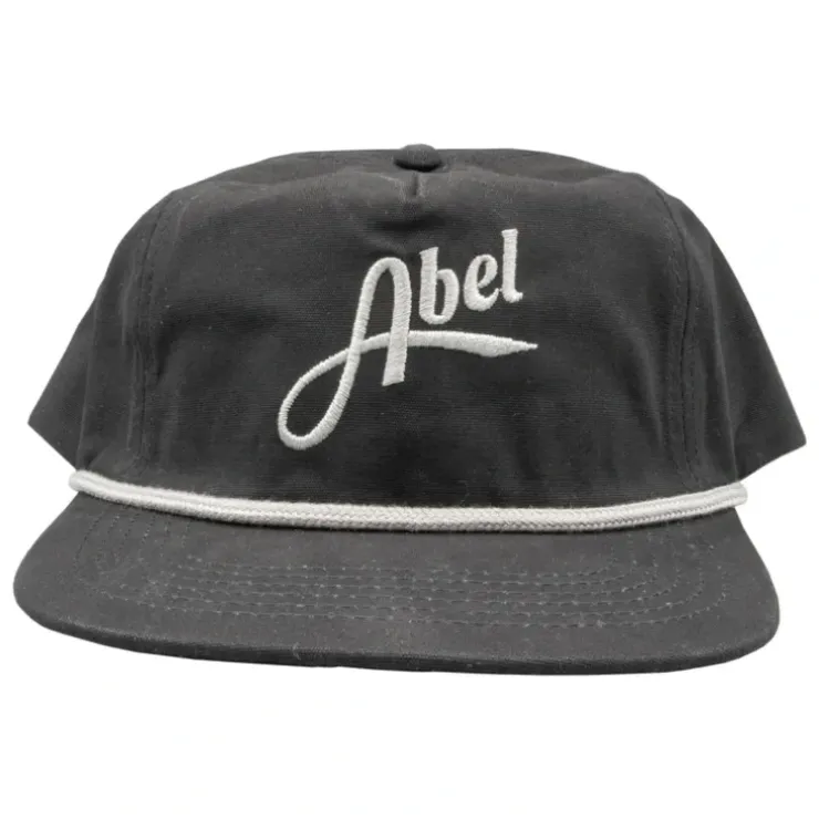 Abel Canvas Flatbill Hat Black - Your Premium Fishing Gear Store Rods Lines Baits Accessories^ Fashion