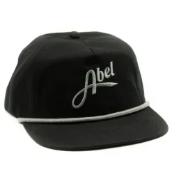 Abel Logo Hat Canvas Flat Bill Black - Your Premium Fishing Gear Store Rods Lines Baits Accessories^ Fashion