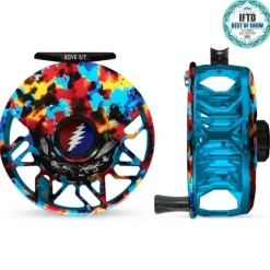 Abel ROVE Reel 5/7 Retro Caribbean, Grateful Dead Lightning Bolt Drag Knob with Ebony Handle - Your Premium Fishing Gear Store Rods Lines Baits Accessories^ Shop