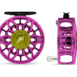Abel SDF Reel 4/5 Pink, Lime Green Drag Knob with Platinum Handle - Your Premium Fishing Gear Store Rods Lines Baits Accessories^ Best Sale