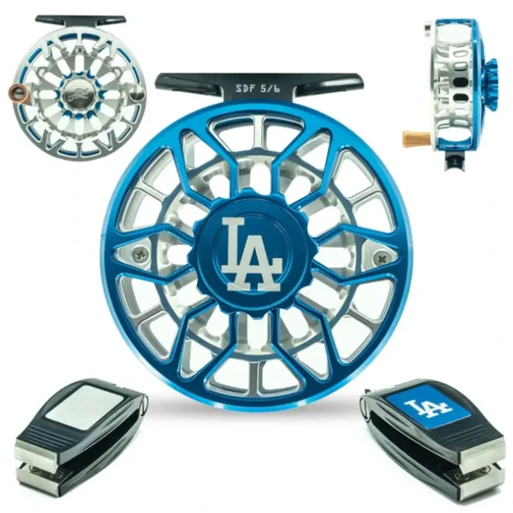 Abel SDF Reel 5/6 Ported MLB LA Dodgers w/ Nipper - Your Premium Fishing Gear Store Rods Lines Baits Accessories^ Best Sale