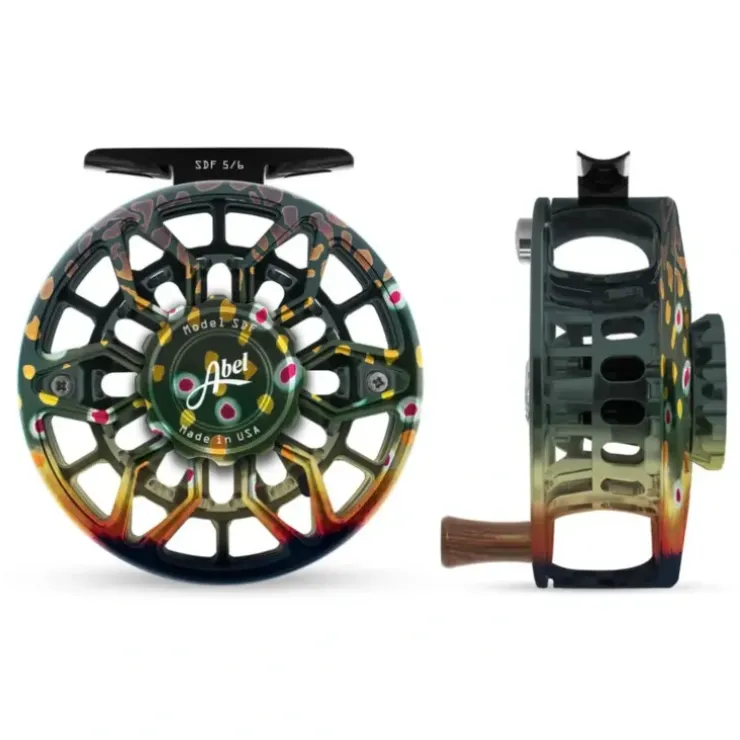 Abel SDF Reel 5/6 Ported Native Brook/Rosewood Handle - Your Premium Fishing Gear Store Rods Lines Baits Accessories^ Outlet