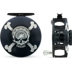Abel SDF Reel Solid 5/6 Skull and Crossbones with Platinum Handle - Your Premium Fishing Gear Store Rods Lines Baits Accessories^ Sale