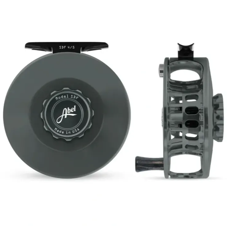 Abel SDF Reel 4/5 Solid Slate Gray with Ebony Handle - Your Premium Fishing Gear Store Rods Lines Baits Accessories^ Hot