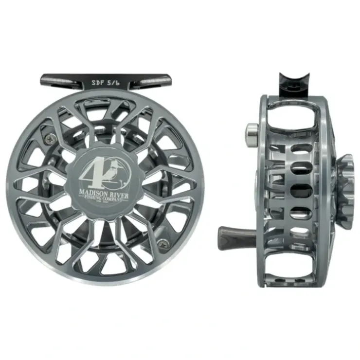 Abel SDF Reel 5/6 40th Logo Slate Grey with Ebony Handle - Your Premium Fishing Gear Store Rods Lines Baits Accessories^ Best