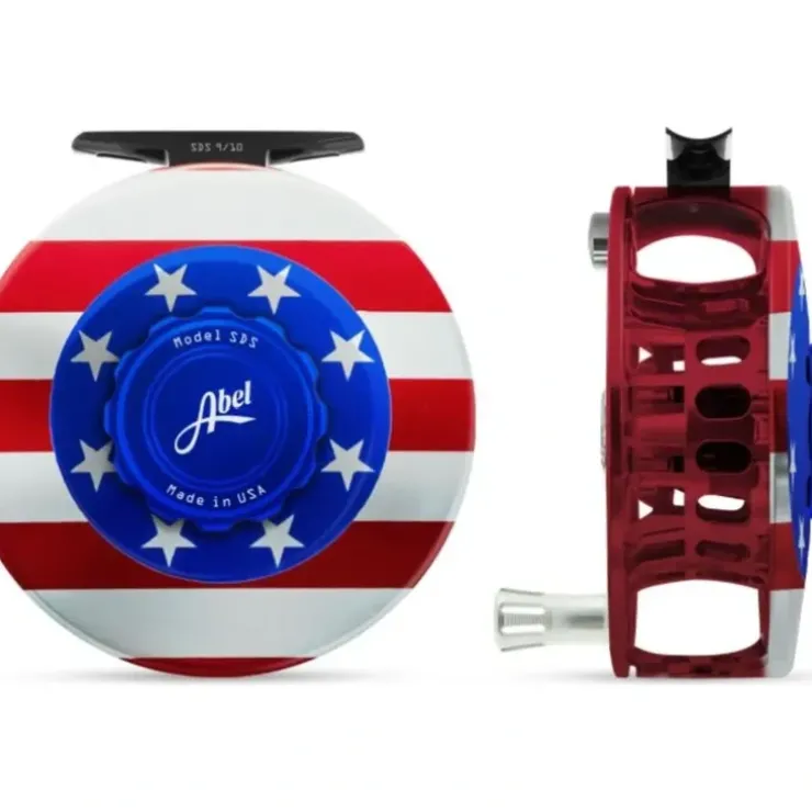 Abel SDF Reel 5/6 USA Flag/Platinum Handle - Your Premium Fishing Gear Store Rods Lines Baits Accessories^ Store
