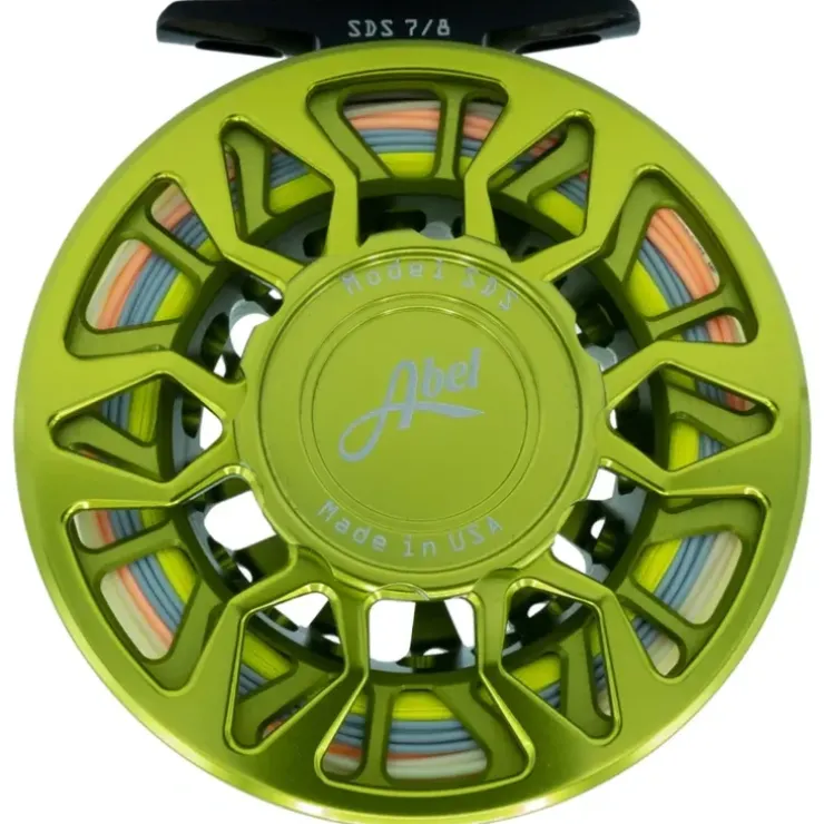 Abel SDS Reel 7/8 Lime Green w/ RIO Bonefish Elite WF-8-F - LH - Your Premium Fishing Gear Store Rods Lines Baits Accessories^ Hot