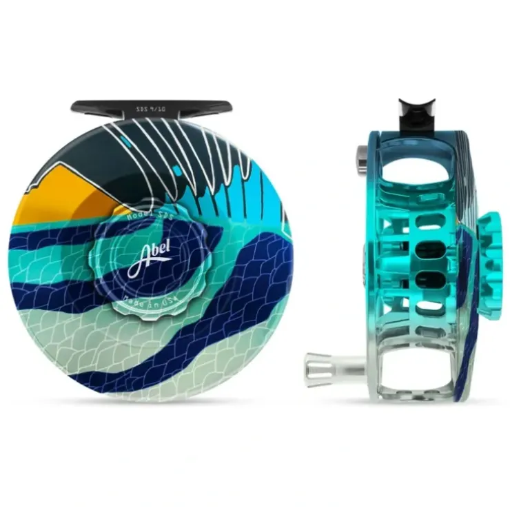 Abel SDS Reel 9/10 Solid Roosterfish with Platinum Handle - Your Premium Fishing Gear Store Rods Lines Baits Accessories^ Outlet