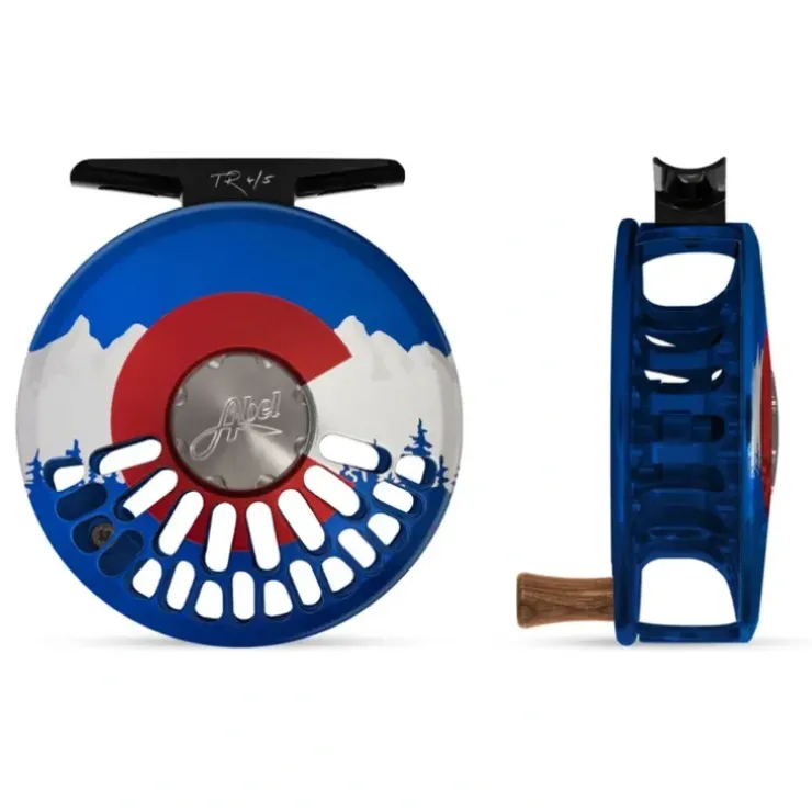 Abel TR Reel 4/5 CO Flag Edition with Walnut Handle - Your Premium Fishing Gear Store Rods Lines Baits Accessories^ New