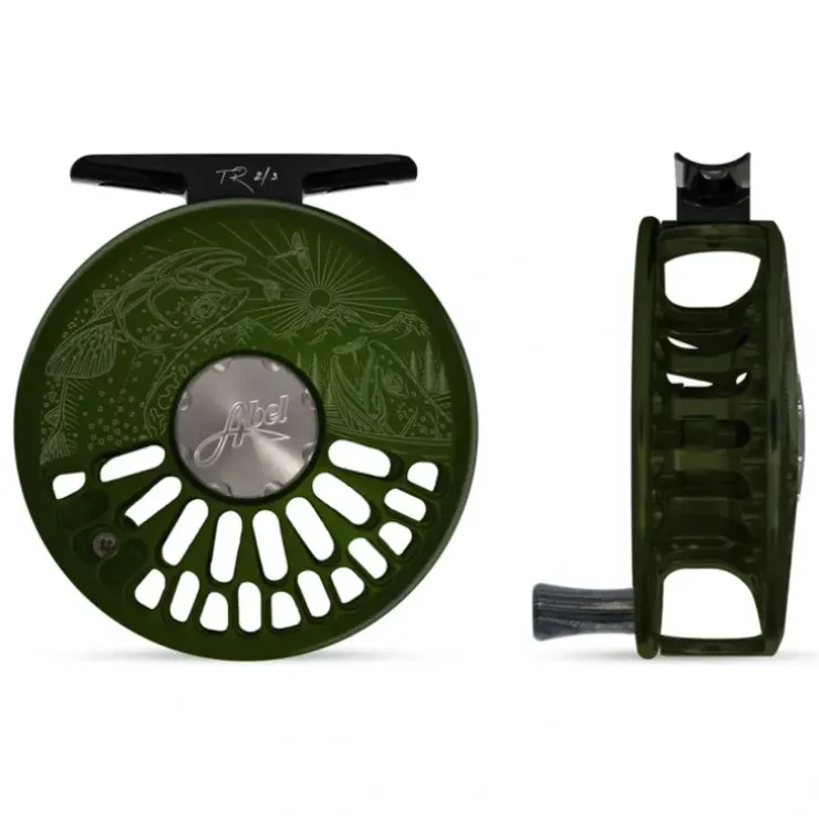 Abel TR Reel 2/3 Underwood Cutthroat Deep Green with Ebony Handle - Your Premium Fishing Gear Store Rods Lines Baits Accessories^ Best