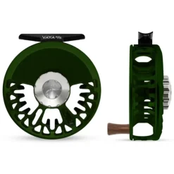 Abel Vaya Reel 4/5 Deep Green, Platinum Drag Knob with Rosewood Handle - Your Premium Fishing Gear Store Rods Lines Baits Accessories^ Outlet