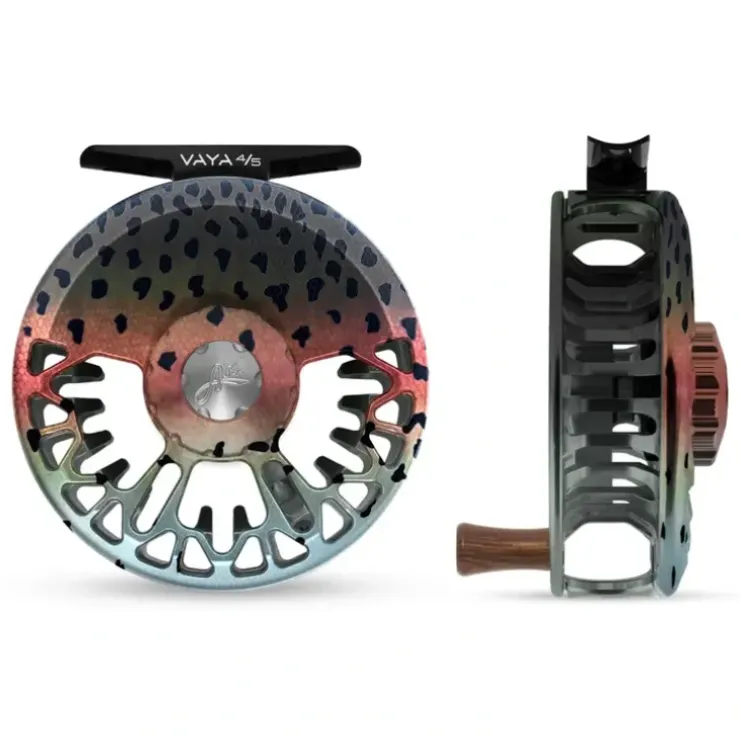 Abel Vaya Reel 4/5 Native Rainbow with Rosewood Handle - Your Premium Fishing Gear Store Rods Lines Baits Accessories^ Best Sale