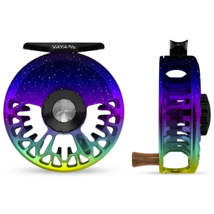 Abel Vaya Reel 5/6 Northern Lights Fade, Black Drag Knob with Walnut Handle - Your Premium Fishing Gear Store Rods Lines Baits Accessories^ Store