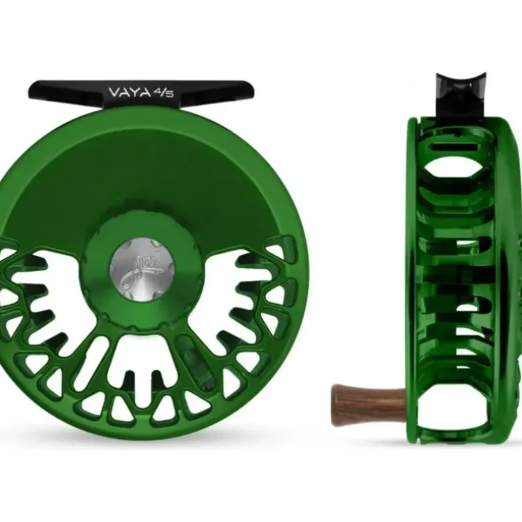 Abel Vaya Reel 4/5 Satin Grass Green/Satin Grass Green Drag Knob/Rosewood Handle - Your Premium Fishing Gear Store Rods Lines Baits Accessories^ Flash Sale