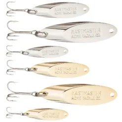 Acme Kastmaster 6 Piece Tackle Kit, 1/4 oz, 1/8 oz, 1/12 oz, Chrome & Gold - Your Premium Fishing Gear Store Rods Lines Baits Accessories^ Best