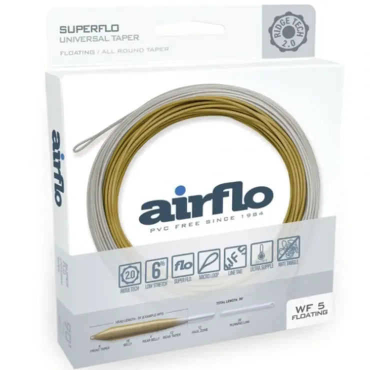 AirFlo Ridge 2.0 SuperFlo Universal Taper Fly Line Lichen/Driftwood - Your Premium Fishing Gear Store Rods Lines Baits Accessories^ Shop