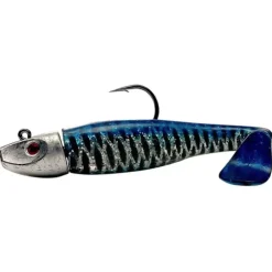 Al Gag's Lures Whip-It Fish Rigged, 5", 1oz, (1 Head/2 Tails), Blue Mackerel - Your Premium Fishing Gear Store Rods Lines Baits Accessories^ Outlet