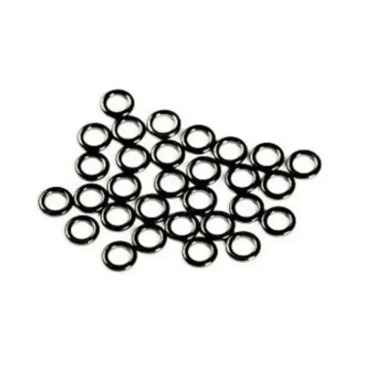 ANGLERS IMAGE TIPPET RINGS MEDIUM BLACK NICKEL - 10 PACK - Your Premium Fishing Gear Store Rods Lines Baits Accessories^ Fashion