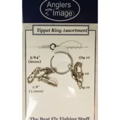 ANGLERS IMAGE TIPPET RINGS NICKEL LARGE - Your Premium Fishing Gear Store Rods Lines Baits Accessories^ Discount