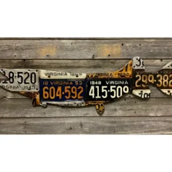 Antique Virginia Pike/Muskie License Plate Art - Your Premium Fishing Gear Store Rods Lines Baits Accessories^ Cheap