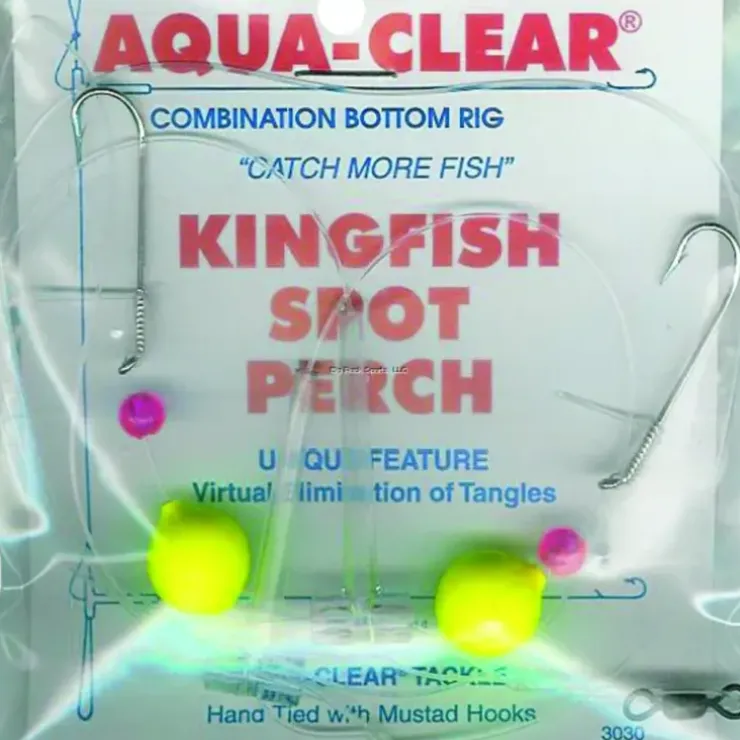 Aqua Clear Hi/Lo Rig Kingfish /Spot/Perch Float/Red Bead Size 8 - Your Premium Fishing Gear Store Rods Lines Baits Accessories^ Hot