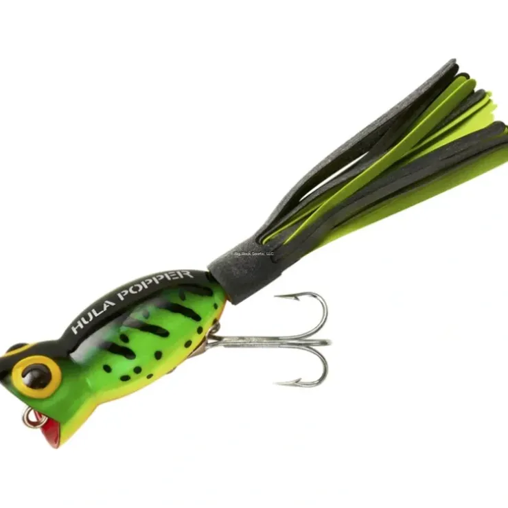 Arbogast Hula Popper Topwater Popper, 1 1/4", 3/16 oz, Fire Tiger - Your Premium Fishing Gear Store Rods Lines Baits Accessories^ Cheap