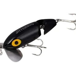 Arbogast Jitterbug Clicker Black 2", 1/4 Oz, Topwater - Your Premium Fishing Gear Store Rods Lines Baits Accessories^ Best Sale