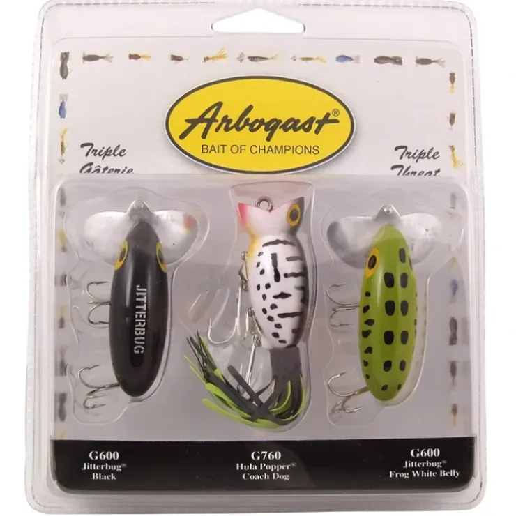 Arbogast PK3ARB2 Triple Threat 3 Pack - Your Premium Fishing Gear Store Rods Lines Baits Accessories^ Shop