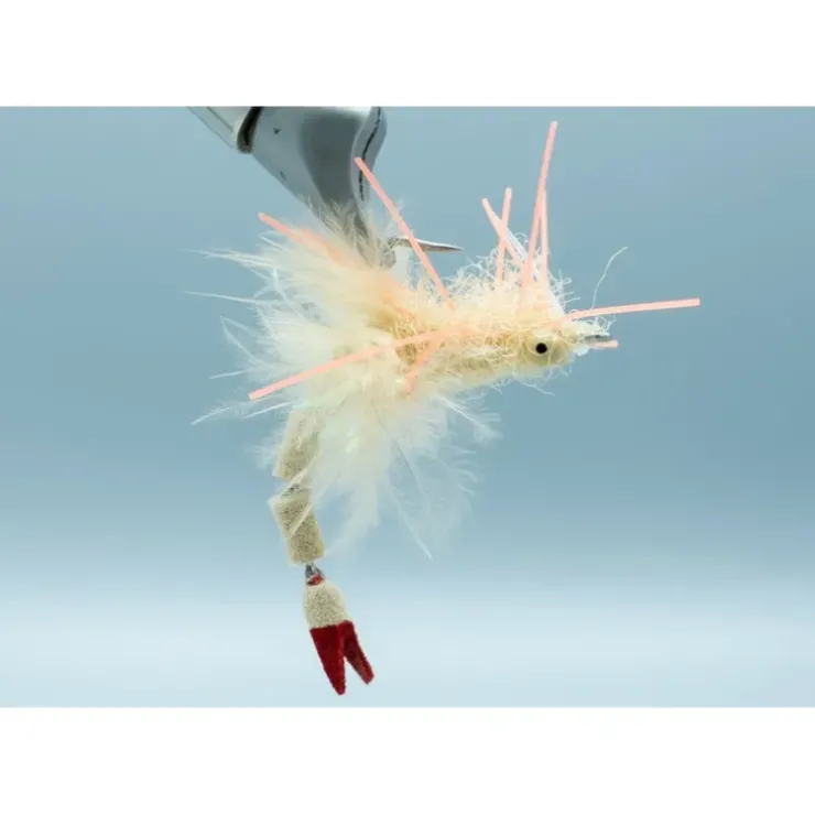 Arculeo's Bonefish Tickler (w/ Claw) Dark Tan w/ Orange #4 - Your Premium Fishing Gear Store Rods Lines Baits Accessories^ Shop