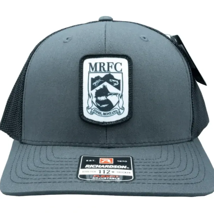 Badge Logo 112+ Charcoal/Black R-Flex Trucker - Your Premium Fishing Gear Store Rods Lines Baits Accessories^ Flash Sale