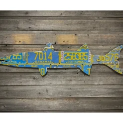 Bahamas Barracuda License Plate Art - Your Premium Fishing Gear Store Rods Lines Baits Accessories^ Flash Sale