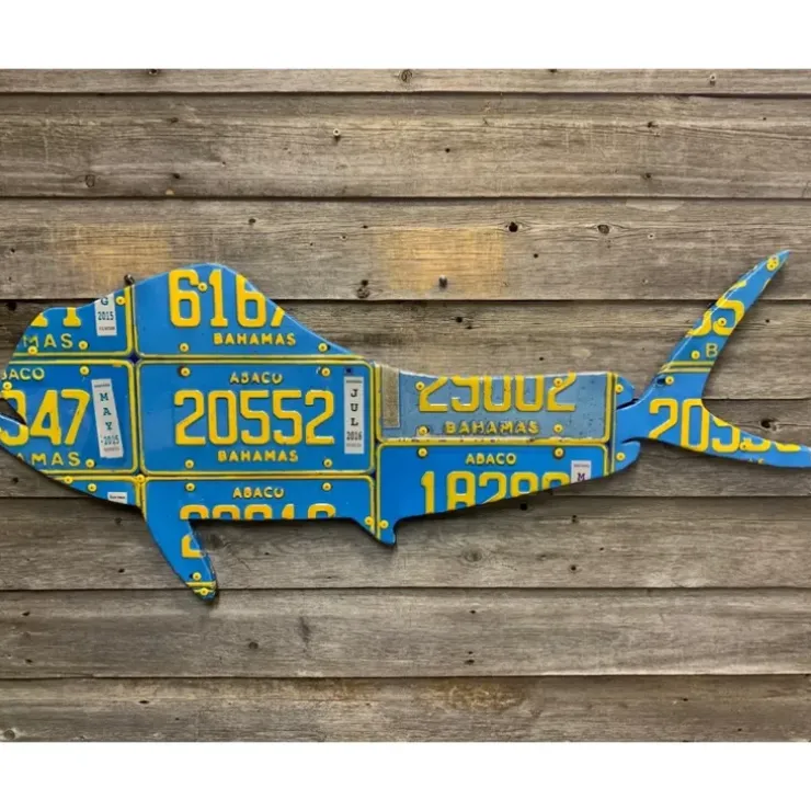 Bahamas Mahi Mahi License Plate Art - Your Premium Fishing Gear Store Rods Lines Baits Accessories^ Online