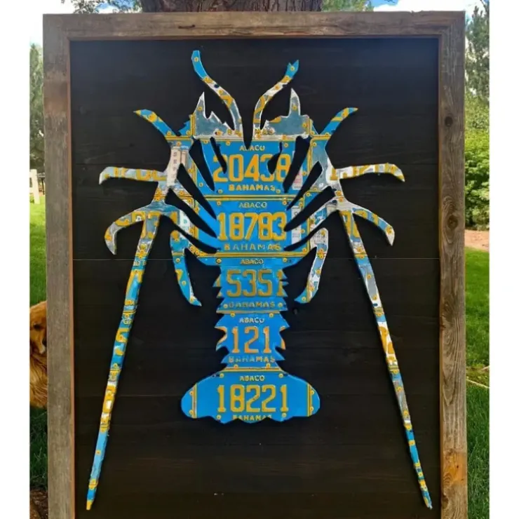 Bahamas Spiny Lobster License Plate Art - Your Premium Fishing Gear Store Rods Lines Baits Accessories^ Online
