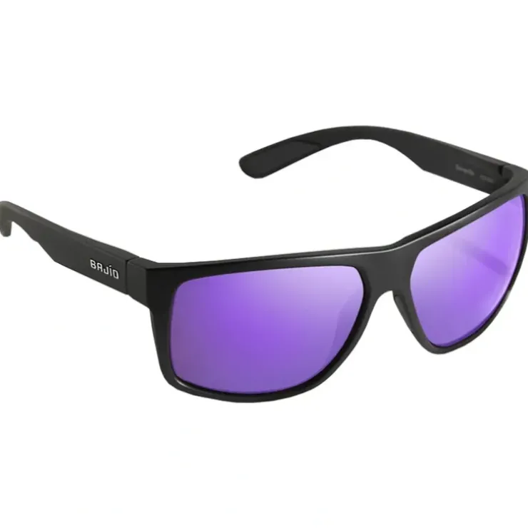 Bajio Sunglasses Boneville Black Matte Violet Mirror - Your Premium Fishing Gear Store Rods Lines Baits Accessories^ Clearance