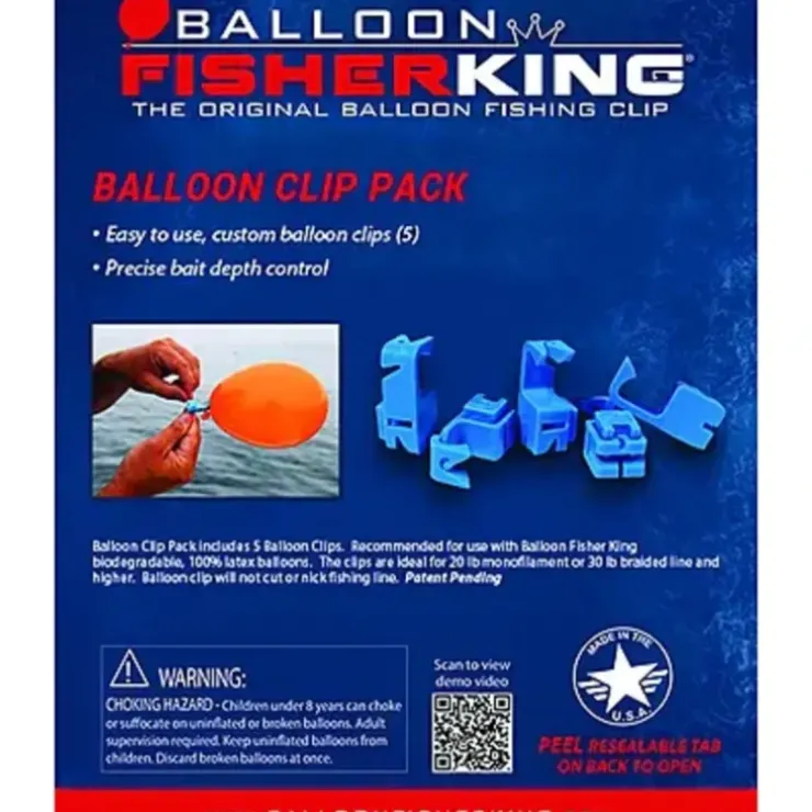 Balloon Fisher King Balloon Clip Pack Heavy Mono - Your Premium Fishing Gear Store Rods Lines Baits Accessories^ Hot