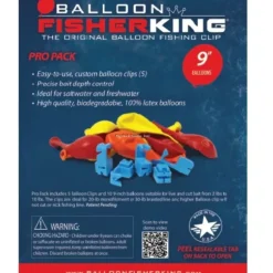 Balloon Fisher King Multi-Clip Pro Pack w/ 9" Balloons, Clips 10ct - Your Premium Fishing Gear Store Rods Lines Baits Accessories^ Best Sale