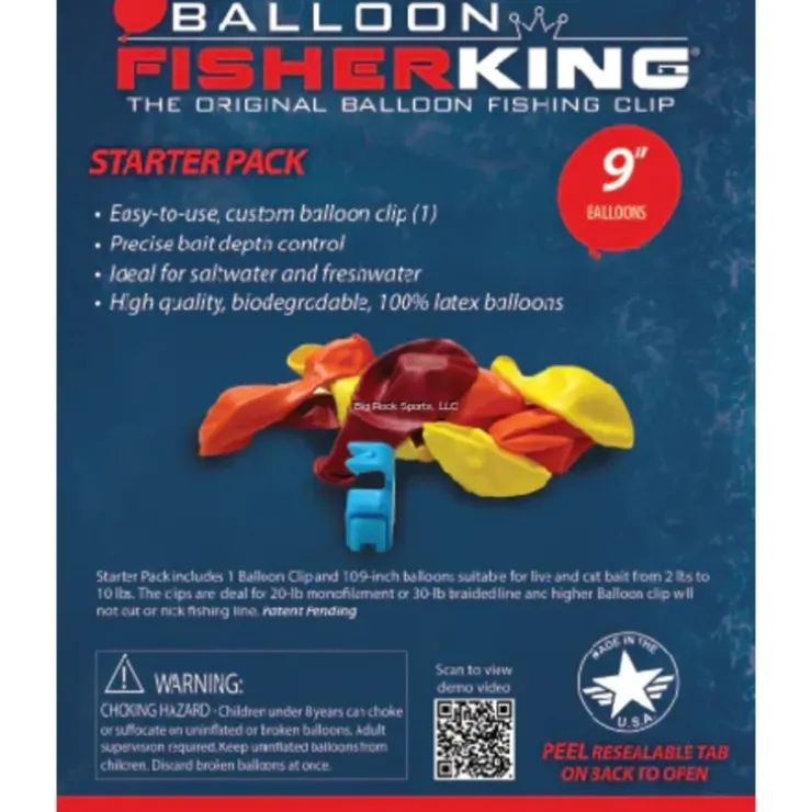 Balloon Fisher King Starter Pack w/ 9" Balloons - Your Premium Fishing Gear Store Rods Lines Baits Accessories^ Cheap