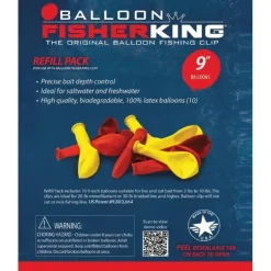 Balloon Fisher King Starter Pk w/Balloon Clip(1) & 5" Balloons 10ct - Your Premium Fishing Gear Store Rods Lines Baits Accessories^ Discount
