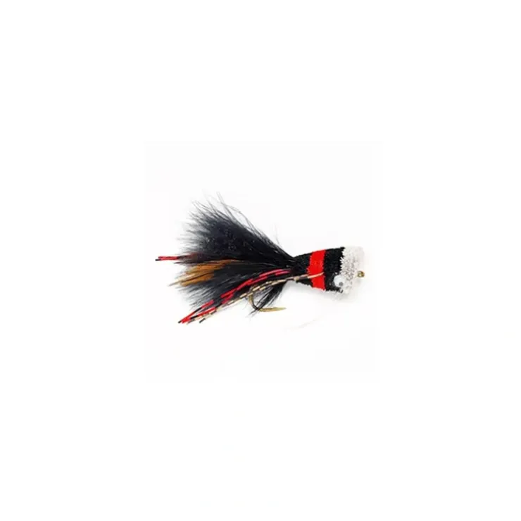 Bass Bug Black & Red - Your Premium Fishing Gear Store Rods Lines Baits Accessories^ New