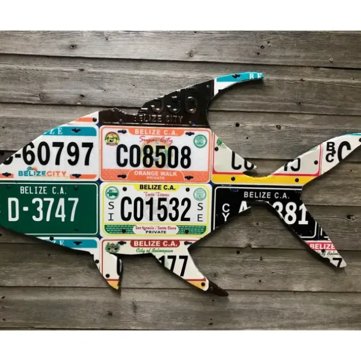 Belize Grand Slam License Plate Art Bundle (Permit/Tarpon/Bonefish) - Your Premium Fishing Gear Store Rods Lines Baits Accessories^ Cheap