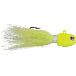 Berkley FUSION19 Bucktail Jig, Size 10/0, 8oz, Chartreuse - Your Premium Fishing Gear Store Rods Lines Baits Accessories^ New