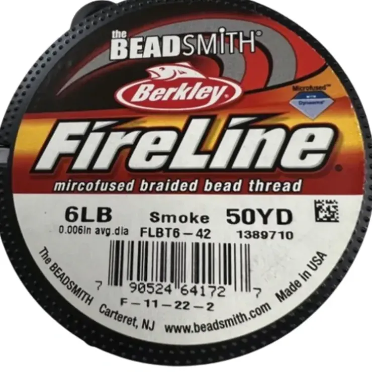 Berkley 6lb Beadsmith Fireline Smoke 55 Yards Beading Thread - Your Premium Fishing Gear Store Rods Lines Baits Accessories^ Shop