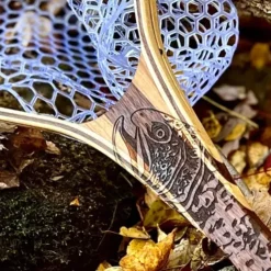 Big Dipper 24"x17" - Brown Trout Engraved - Classic Fly Fishing Traditional Landing Net - Your Premium Fishing Gear Store Rods Lines Baits Accessories^ Online
