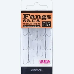 BKK Hooks Fangs-62 UA Treble Hooks - Your Premium Fishing Gear Store Rods Lines Baits Accessories^ Store