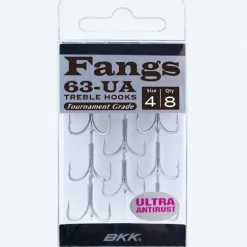BKK Hooks Fangs-63 UA Treble Hooks - Your Premium Fishing Gear Store Rods Lines Baits Accessories^ Clearance