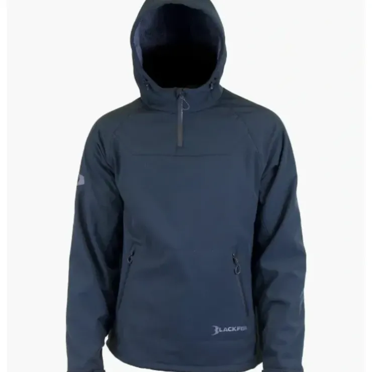 Blackfish Men's Gale Softshell Pullover, Black/Black, XX-Large - Your Premium Fishing Gear Store Rods Lines Baits Accessories^ Cheap