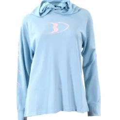 Blackfish Women's CoolCharge UPF Angler Sun Hoodie - Sky Blue - Your Premium Fishing Gear Store Rods Lines Baits Accessories^ New