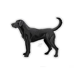 Black Lab Sticker - Your Premium Fishing Gear Store Rods Lines Baits Accessories^ Best Sale