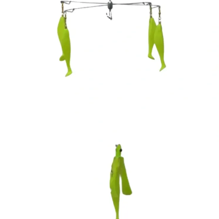 Blue Water Candy 4-Arm Umbrella with Parachute, 24", 4 oz, Chartreuse - Your Premium Fishing Gear Store Rods Lines Baits Accessories^ Shop