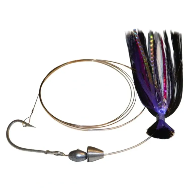 Blue Water Candy Ballyhoo Rig, 1oz, Purple/Black - Your Premium Fishing Gear Store Rods Lines Baits Accessories^ New